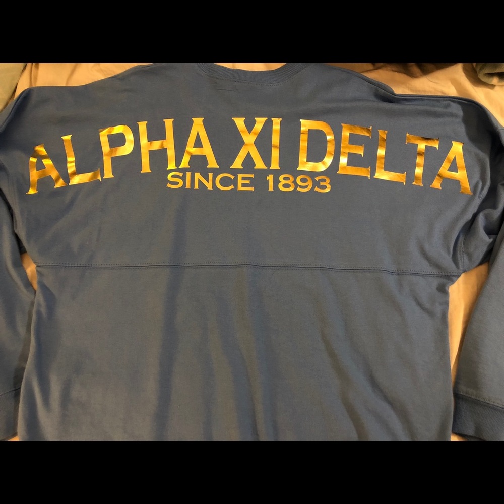 Metallic alpha xi delta spirit jersey